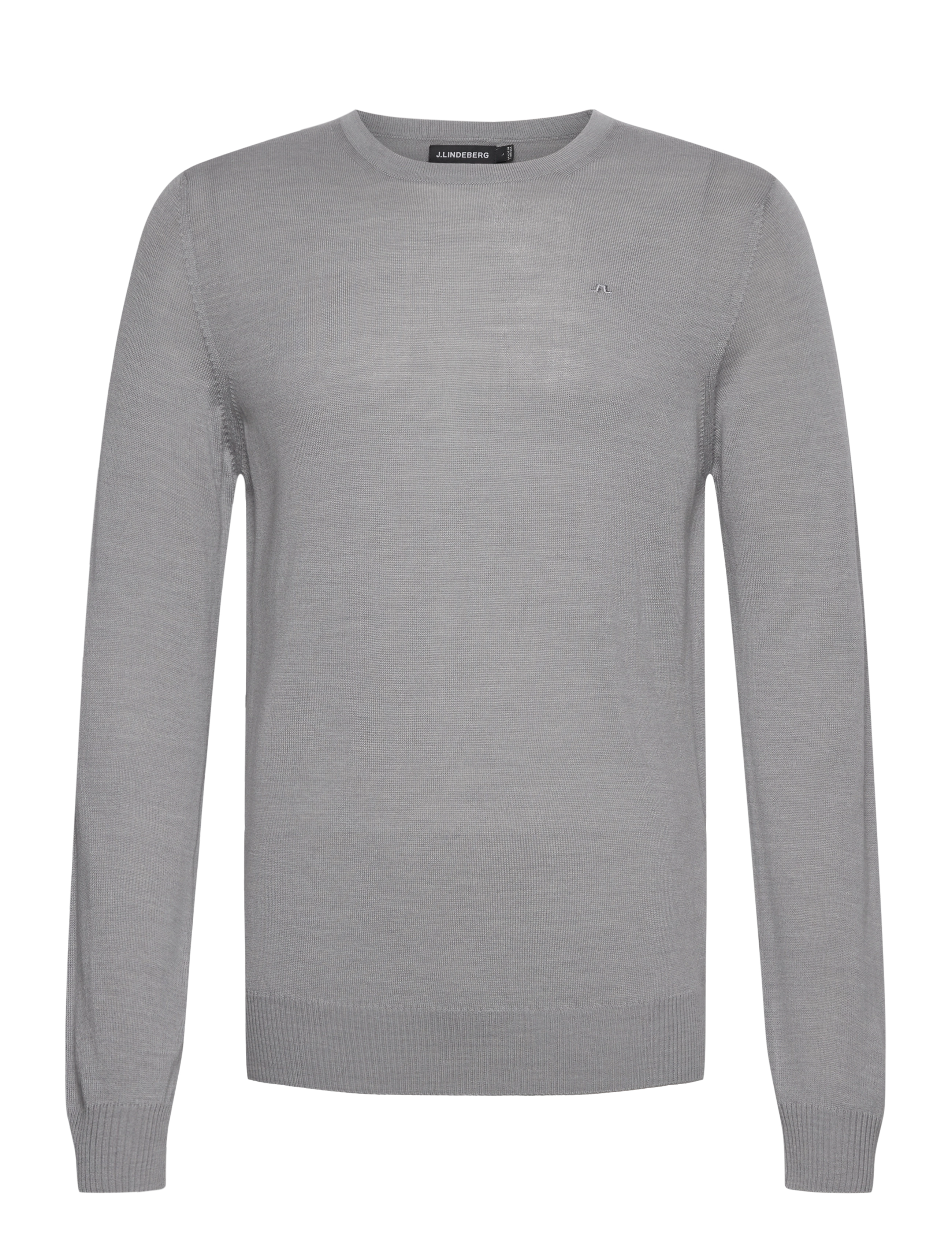J. Lindeberg M Merino Blend C-Neck Sweater - Tøj - GREY MELANGE / grey