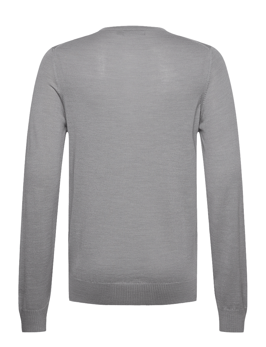 J. Lindeberg - M Merino Blend C-Neck Sweater - rundhals - grey melange - 1