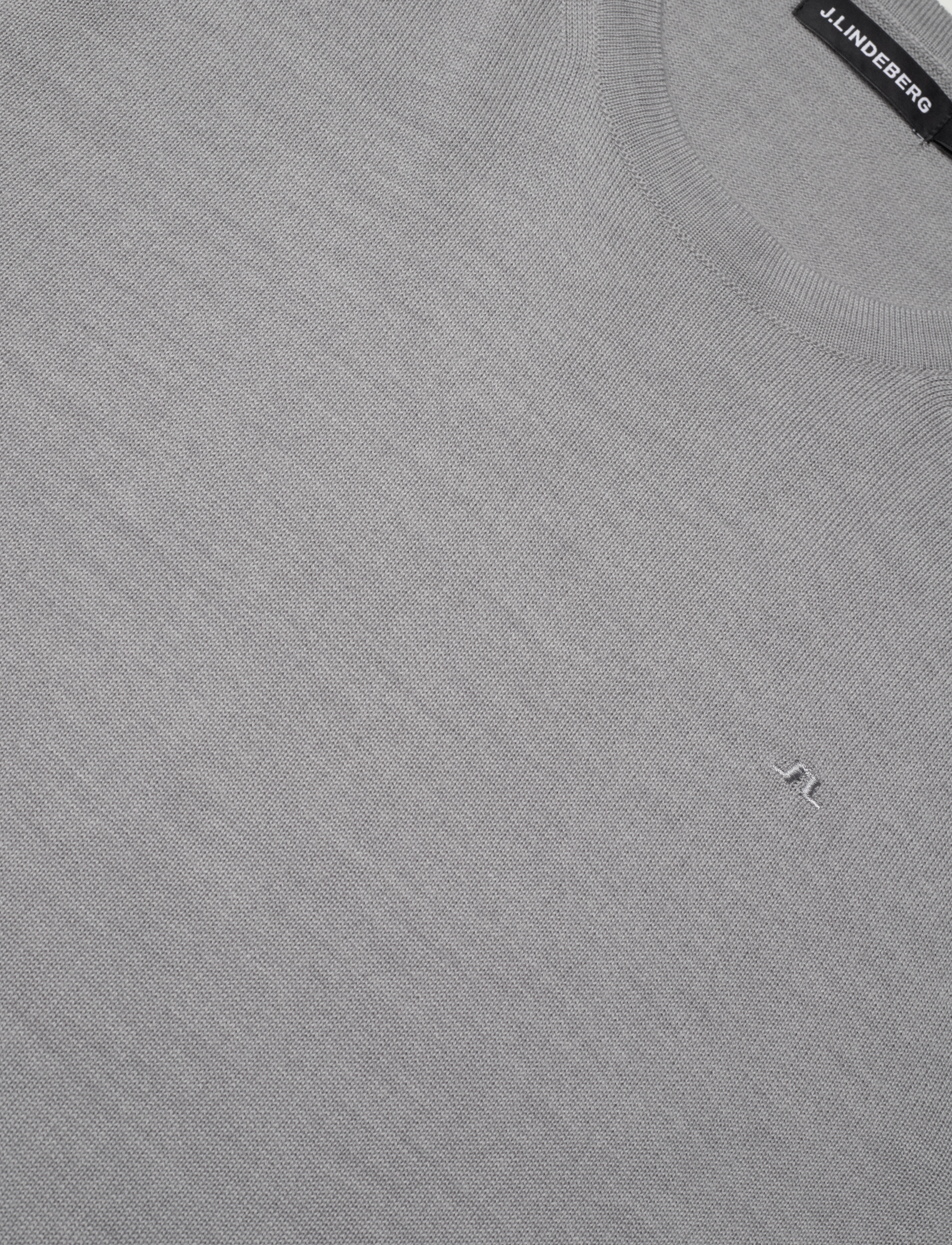 J. Lindeberg - M Merino Blend C-Neck Sweater - rundhals - grey melange - 2