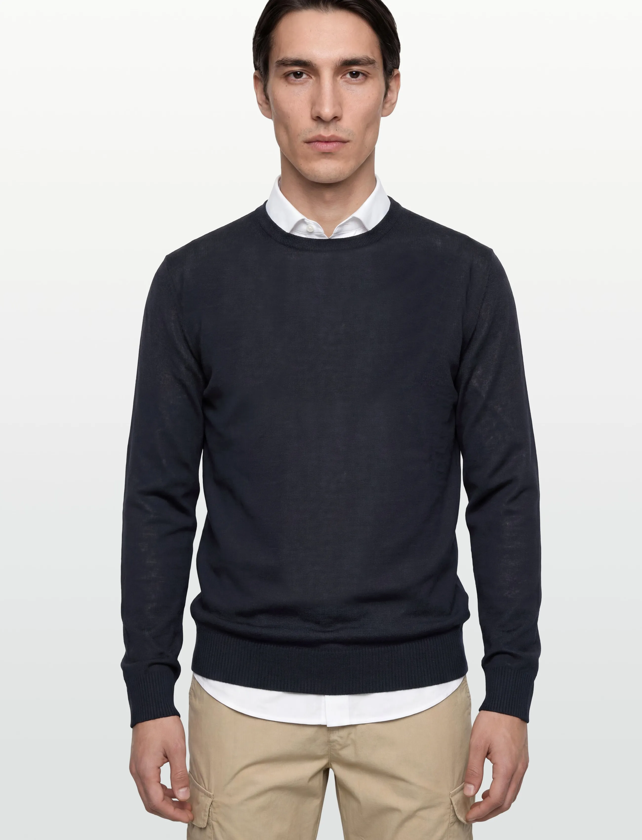 J. Lindeberg M Merino Blend C-Neck Sweater stickade tröjor herr – bild 2