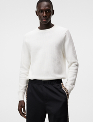 J. Lindeberg - Arthur Knit Org Cotton - basic knitwear - cloud white - 1