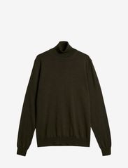 Lyd Merino Turtleneck Sweater - FOREST GREEN