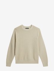 J. Lindeberg - Oliver Structure Sweater - knitted round necks - oyster gray - 0