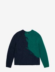 J. Lindeberg - Garmisch Hairy Knit Sweater - strik med rund hals - proud peacock - 0