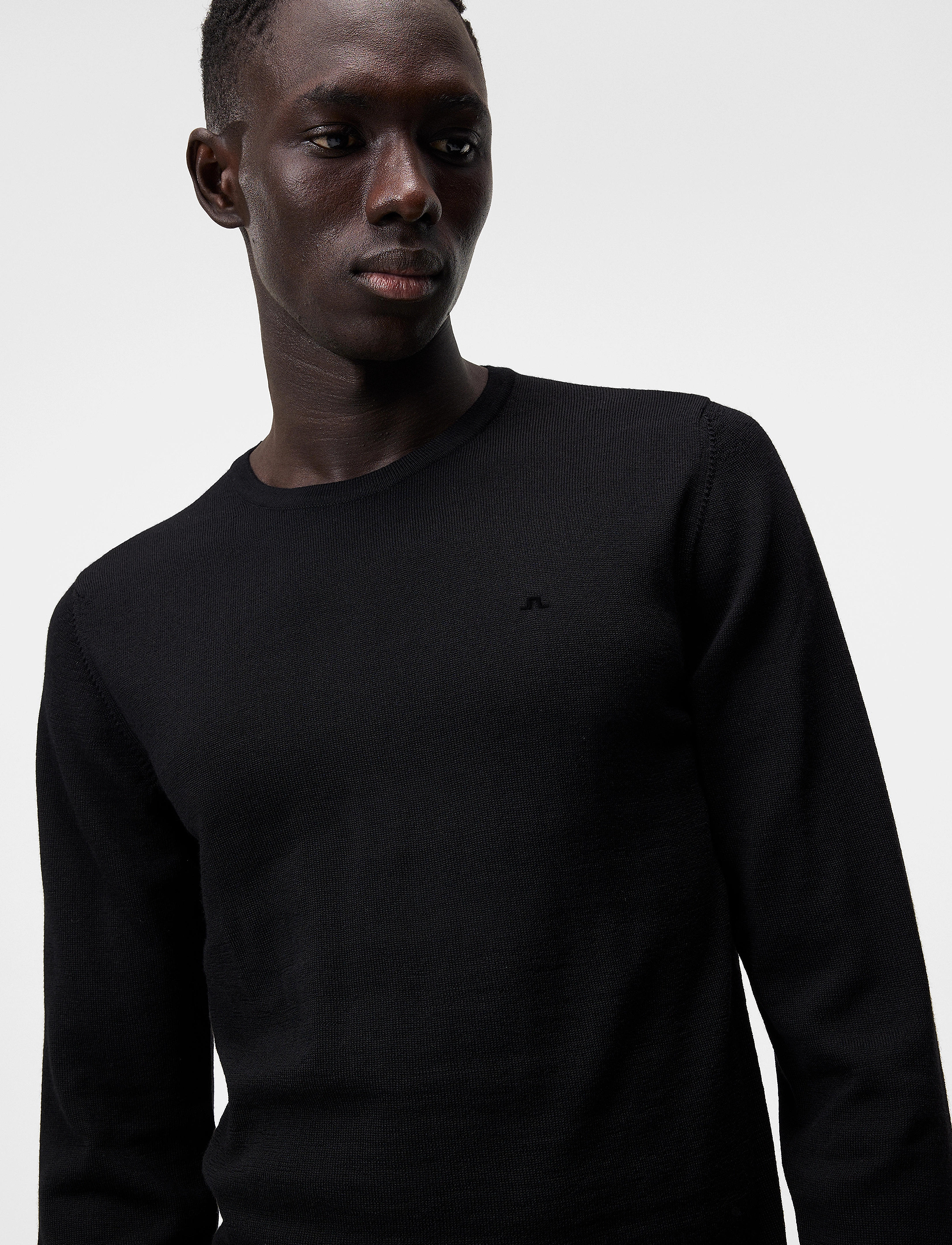 J. Lindeberg - Lyle Merino Crew Neck Sweater - round necks - black - 5
