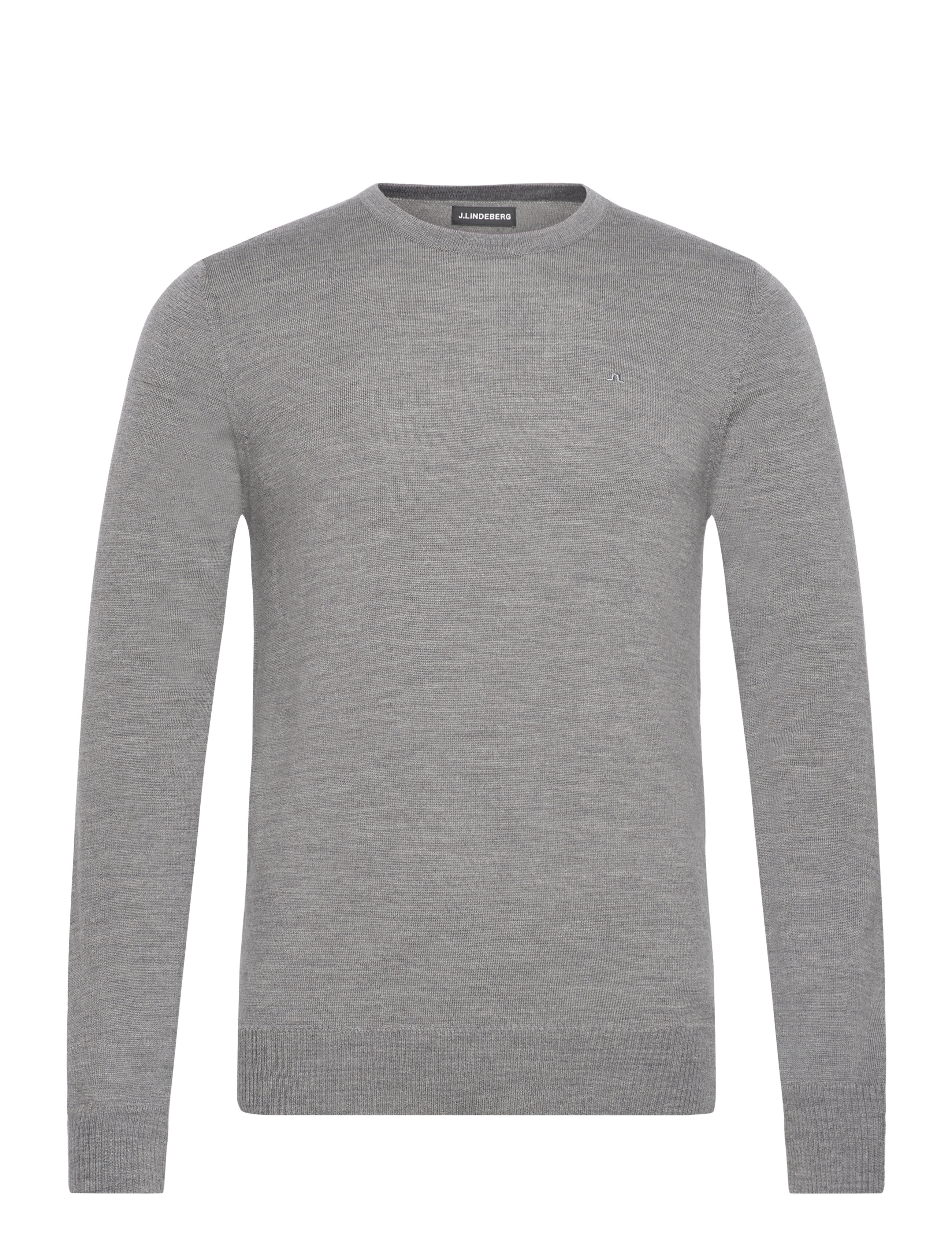J. Lindeberg Lyle Merino Crew Neck Sweater - Rundhals - GREY MELANGE / grey