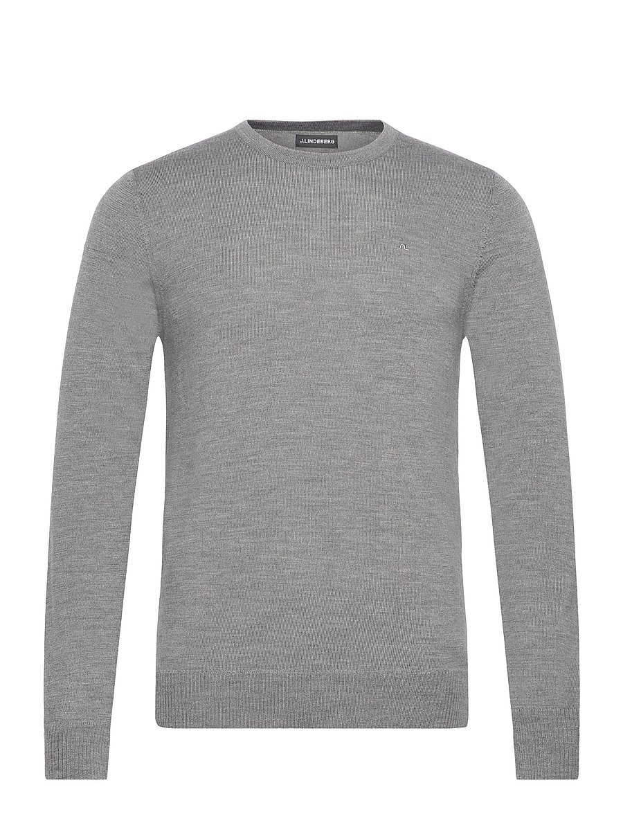 J. Lindeberg - Lyle Merino Crew Neck Sweater - rundhals - grey melange - 1