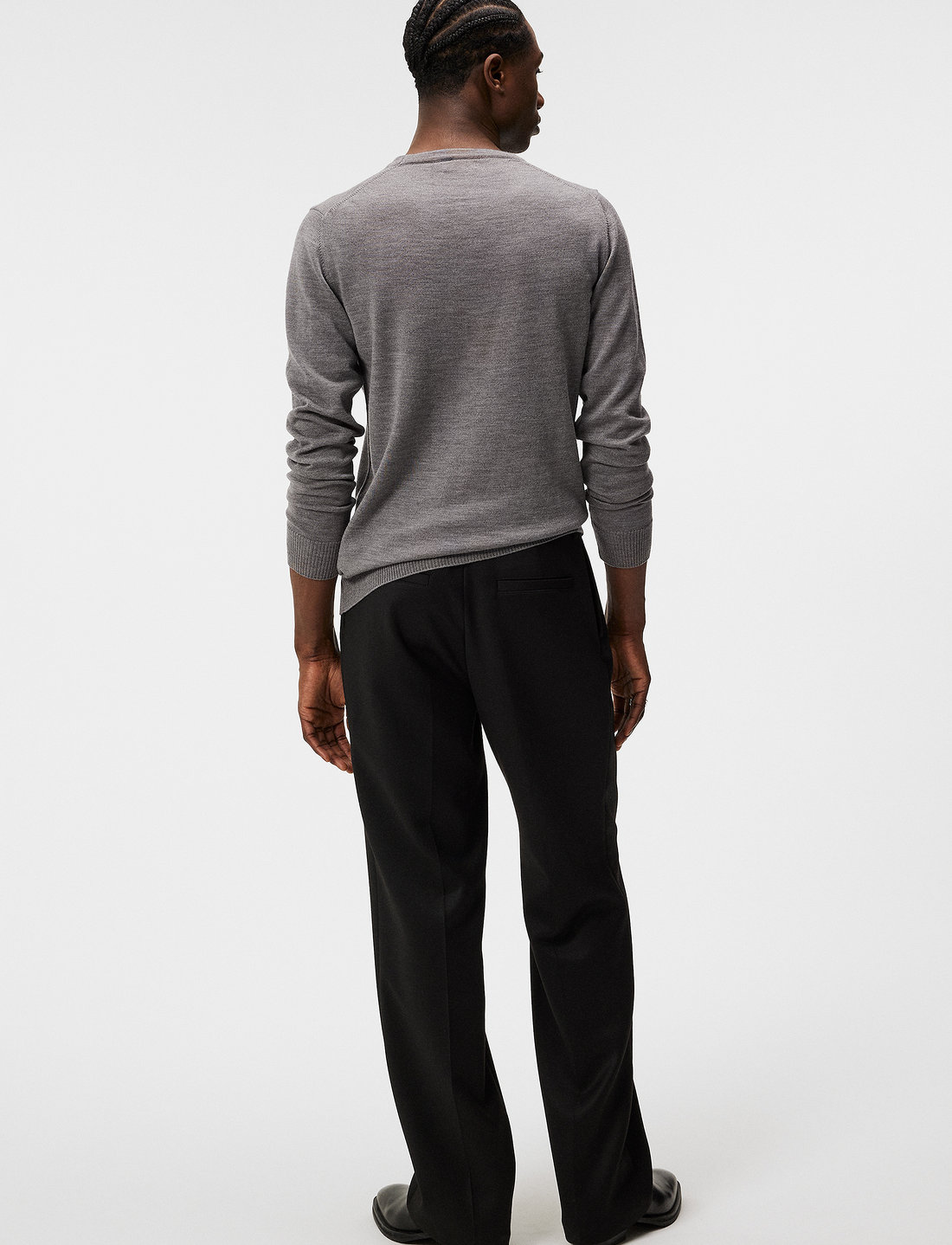 J. Lindeberg - Lyle Merino Crew Neck Sweater - rundhalsad - grey melange - 3