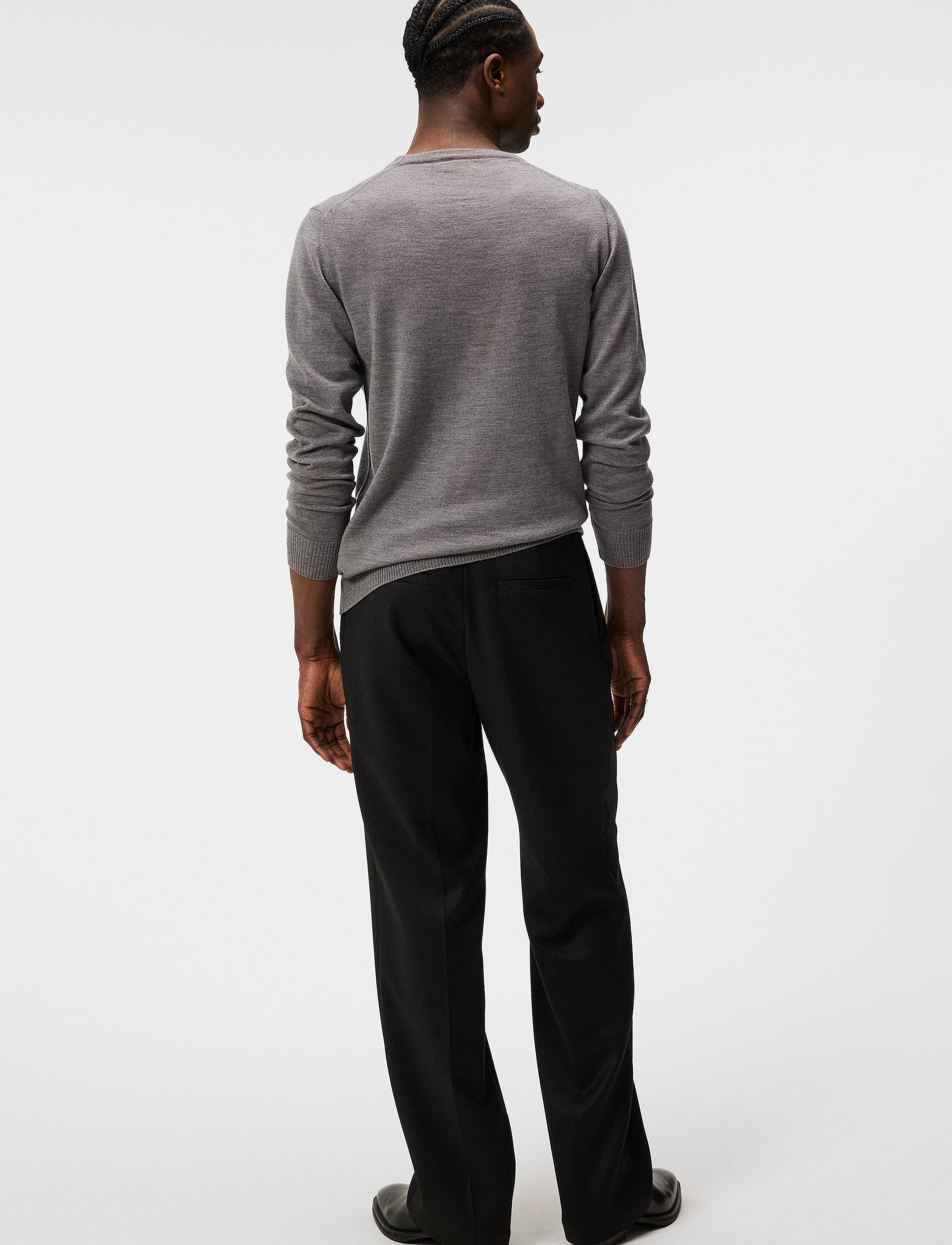 J. Lindeberg - Lyle Merino Crew Neck Sweater - rundhals - grey melange - 3