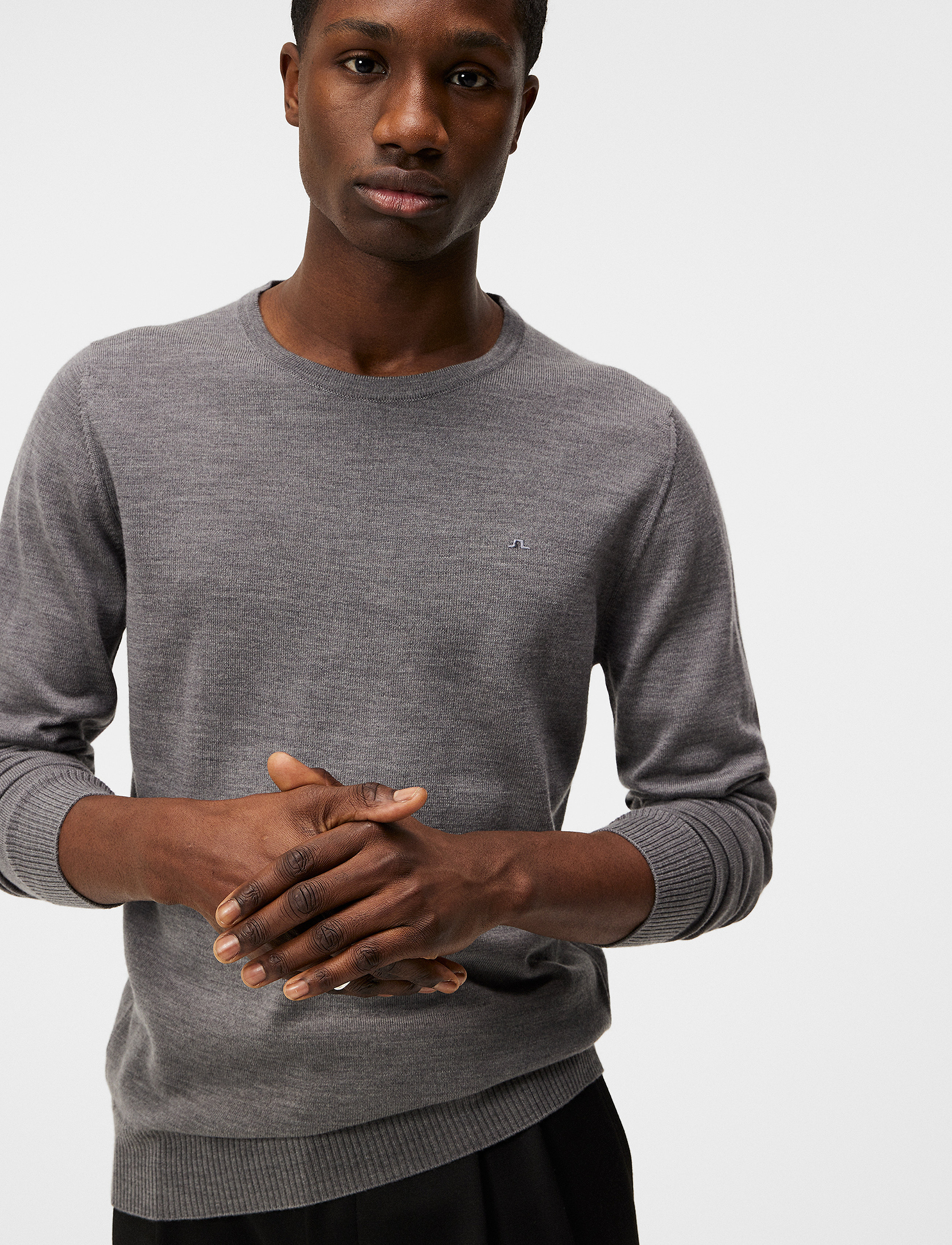 J. Lindeberg - Lyle Merino Crew Neck Sweater - rundhals - grey melange - 5
