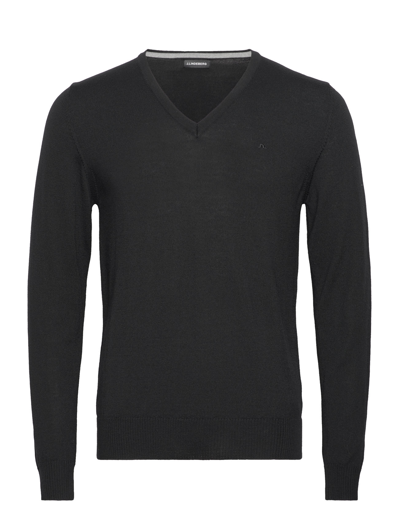 J. Lindeberg - Lymann Merino V-neck Sweater - v-ringat - black - 1