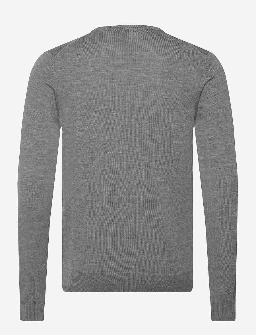J. Lindeberg - Lymann Merino V-neck Sweater - v-aukkoiset - grey melange - 2