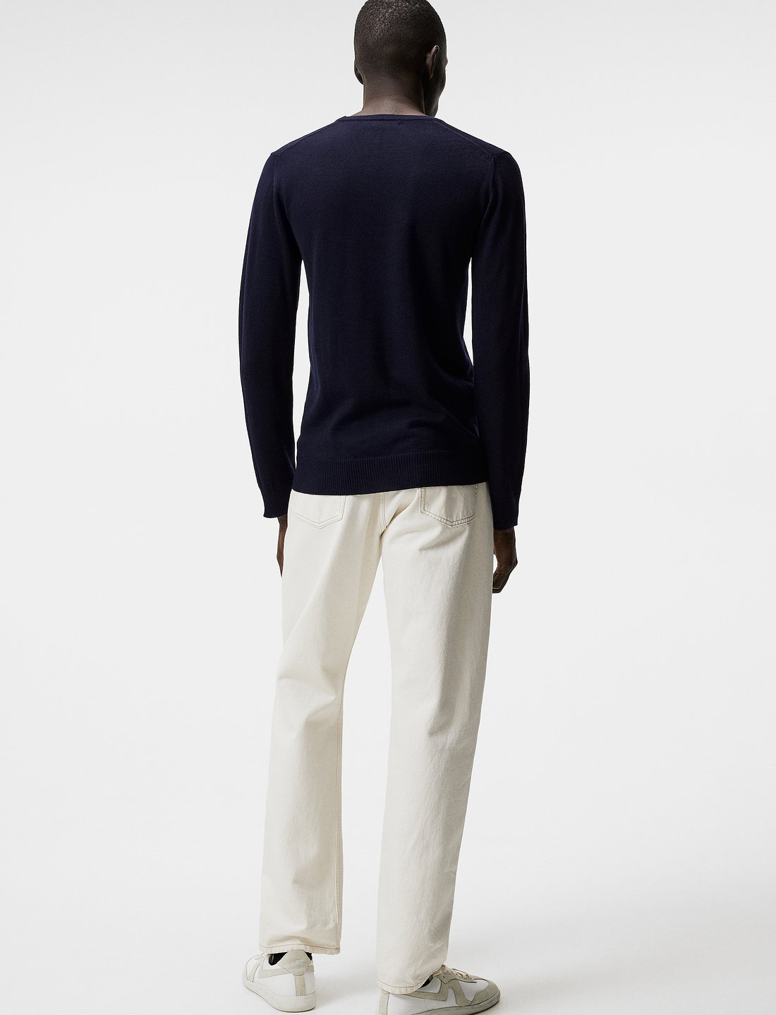 J. Lindeberg - Lymann Merino V-neck Sweater - v-ringat - navy - 3