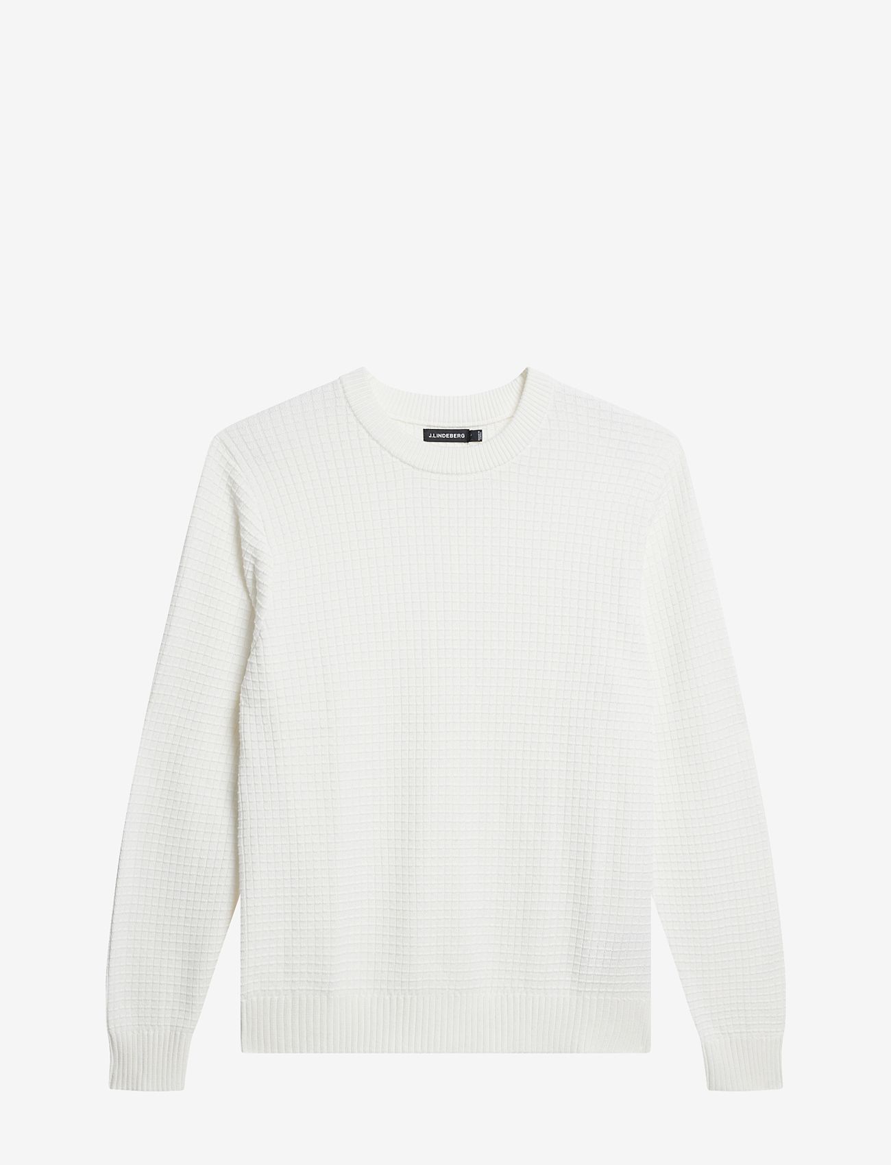 J. Lindeberg - Archer Structure Sweater - truien met ronde hals - cloud white - 0
