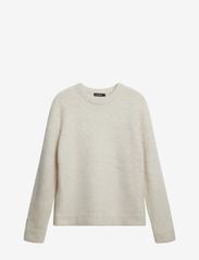 Harold Hairy Knit Crew - CLOUD WHITE