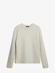 J. Lindeberg - Harold Hairy Knit Crew - knitted round necks - cloud white - 2