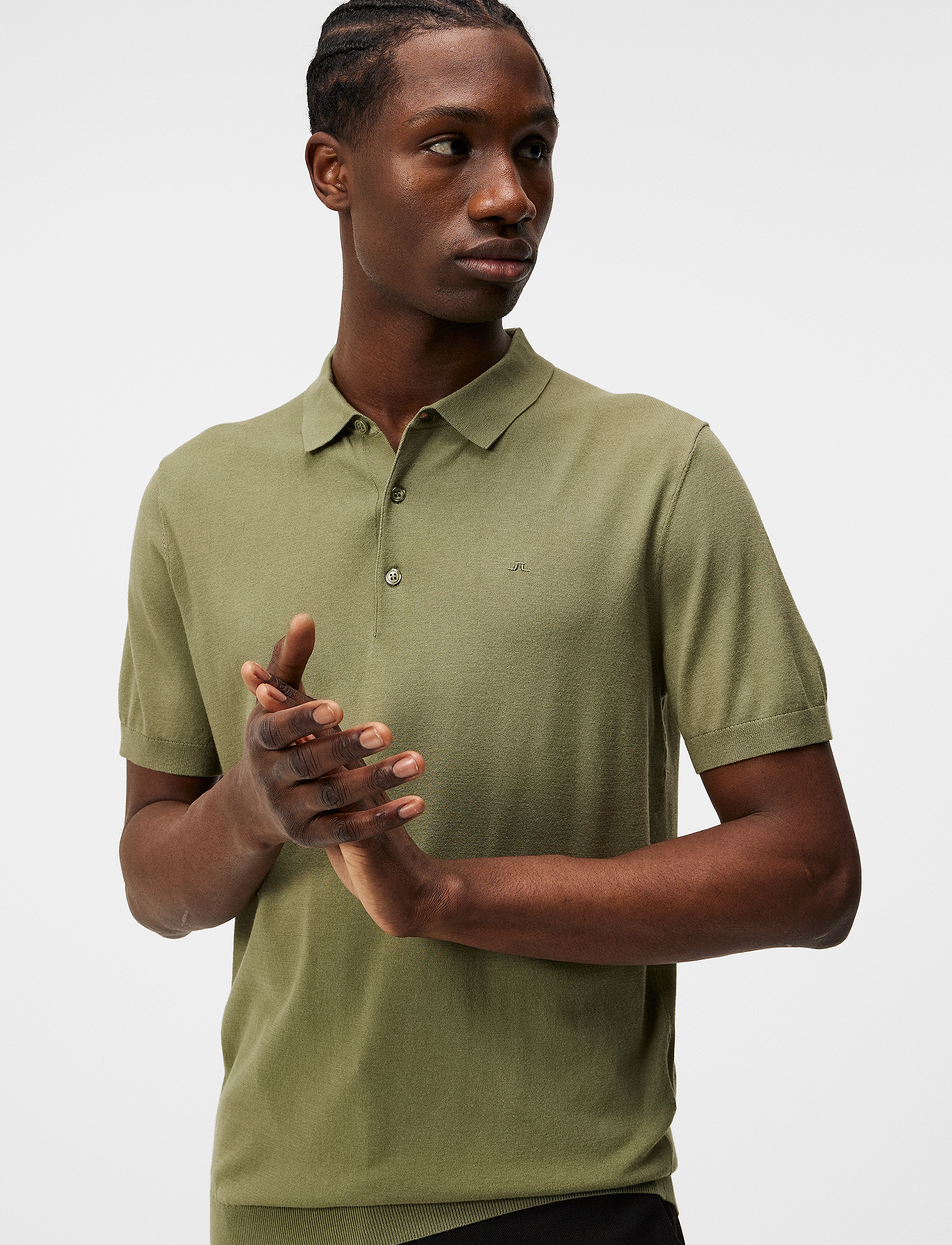 J. Lindeberg - Ridge Rayon Silk Polo - oil green - 5