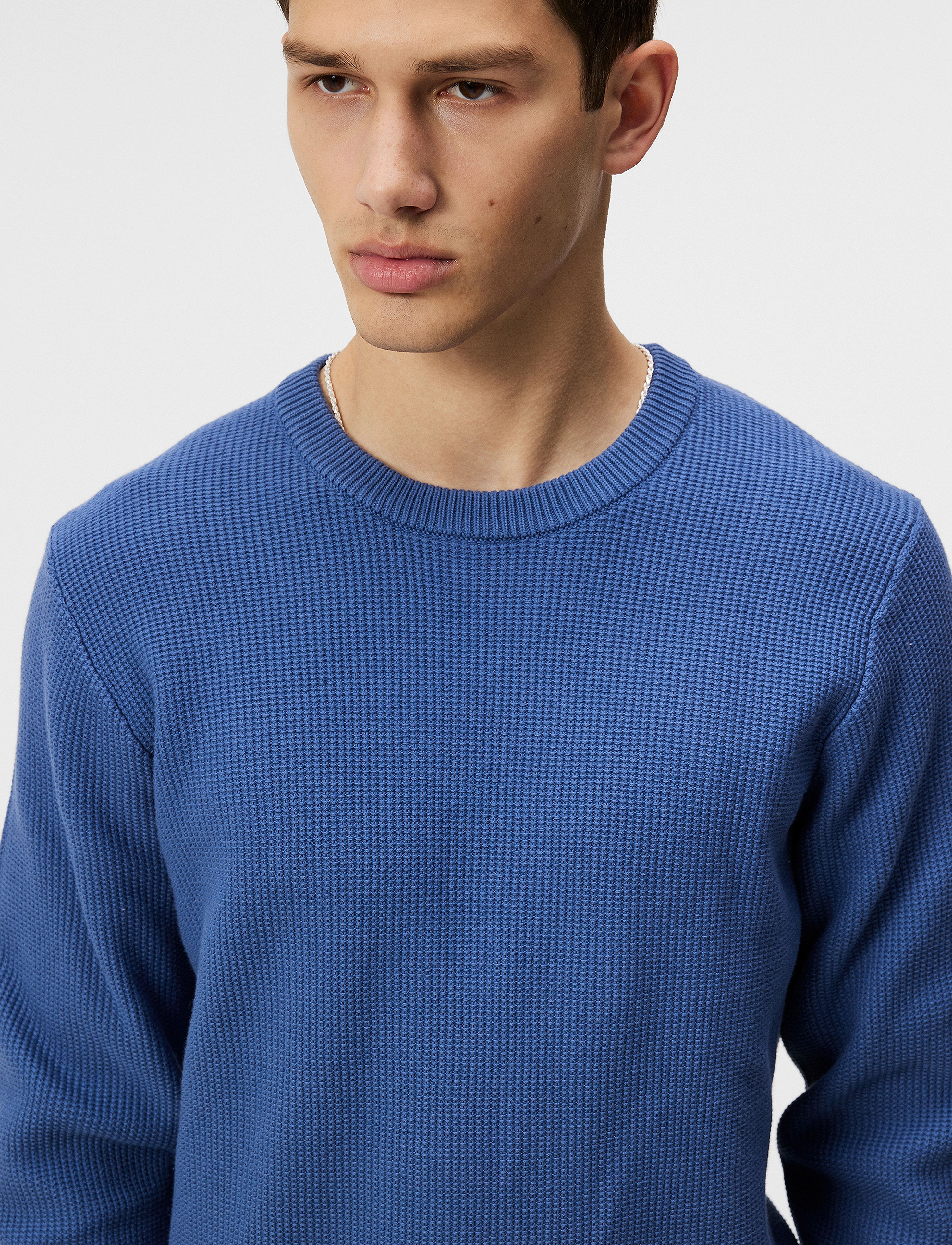 J. Lindeberg - Arthur Knit Org Cotton - bijou blue - 5