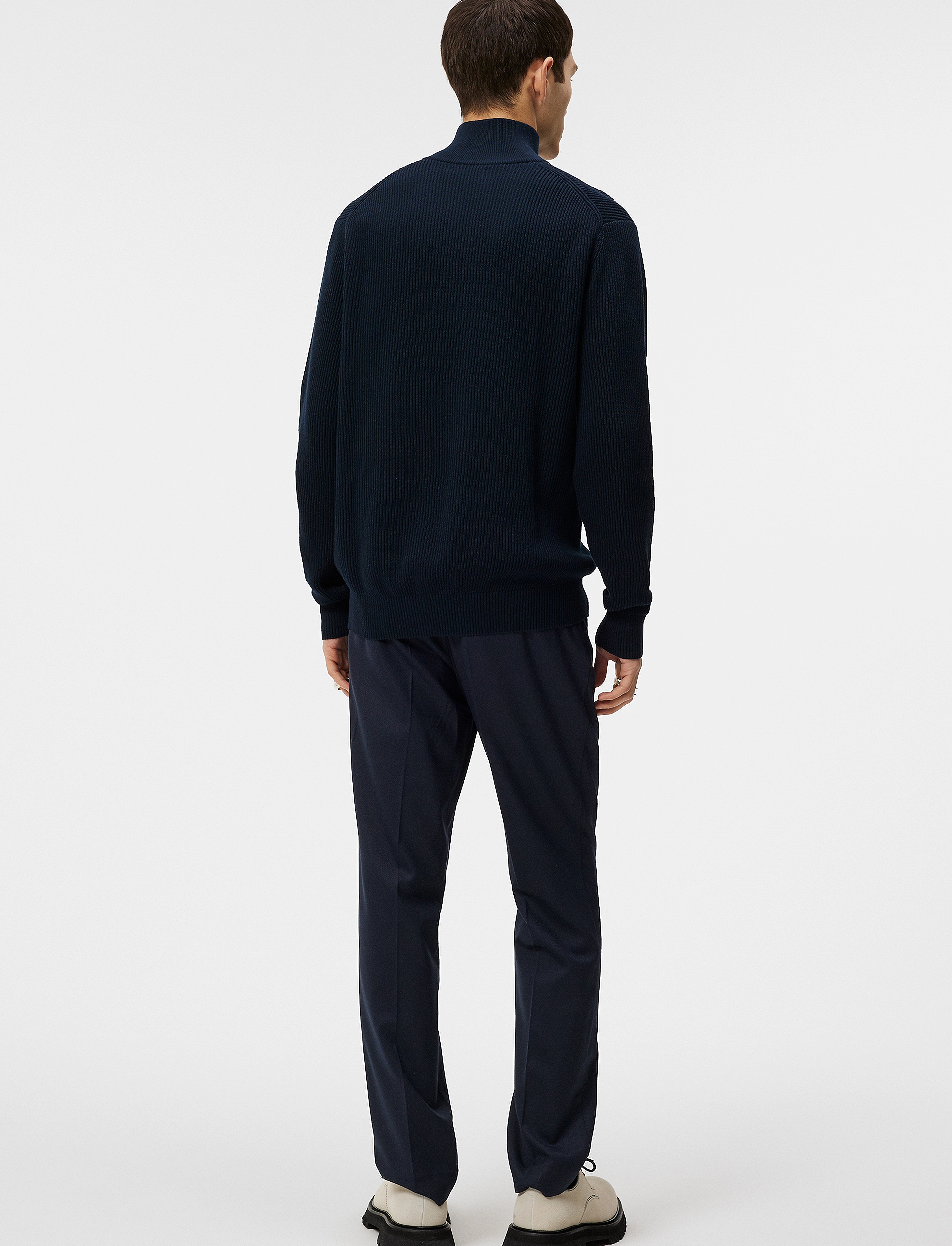 J. Lindeberg - Alex Half Zip Knitted Sweater - jl navy - 3