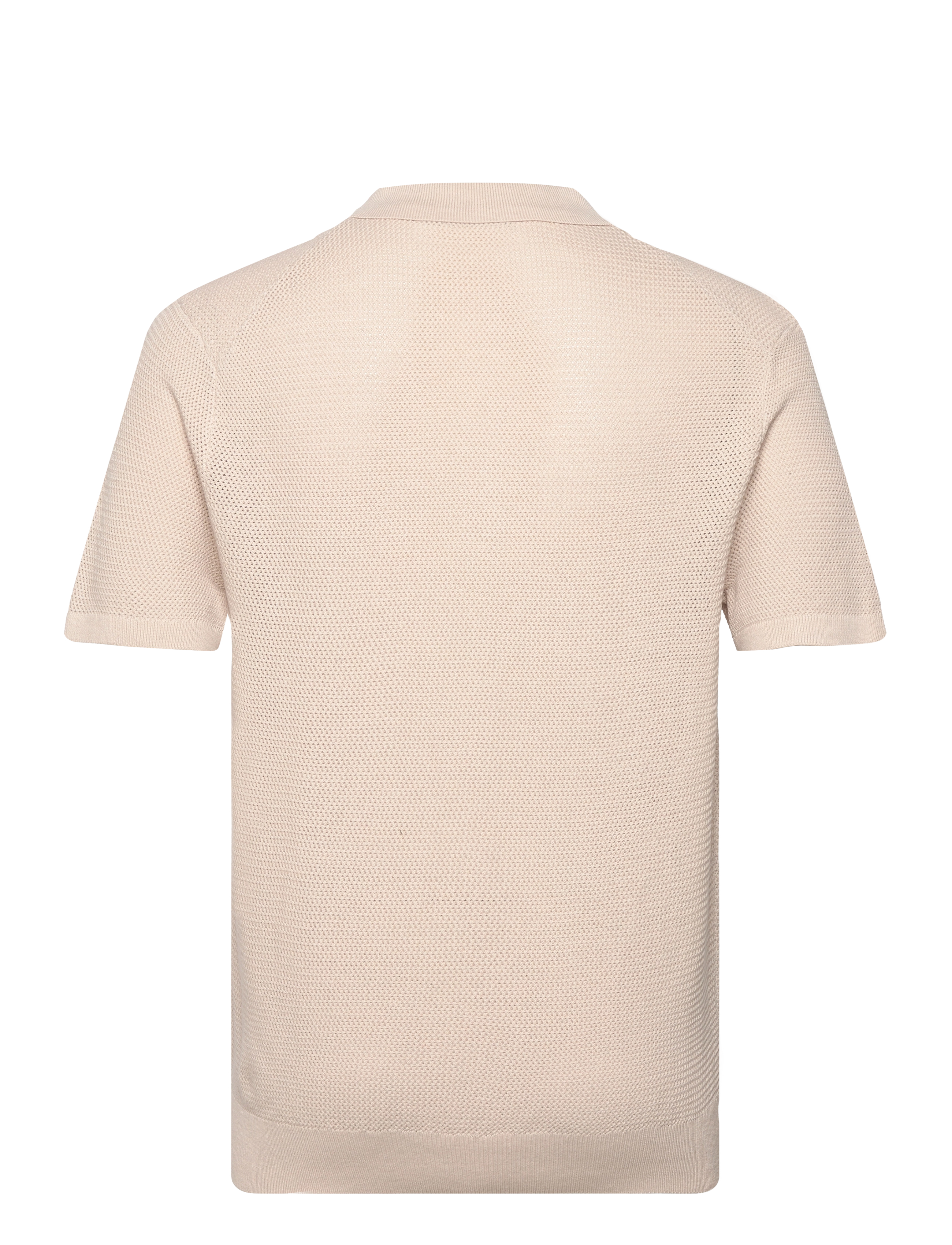 J. Lindeberg - Ben Open Collar Polo - moonbeam - 2