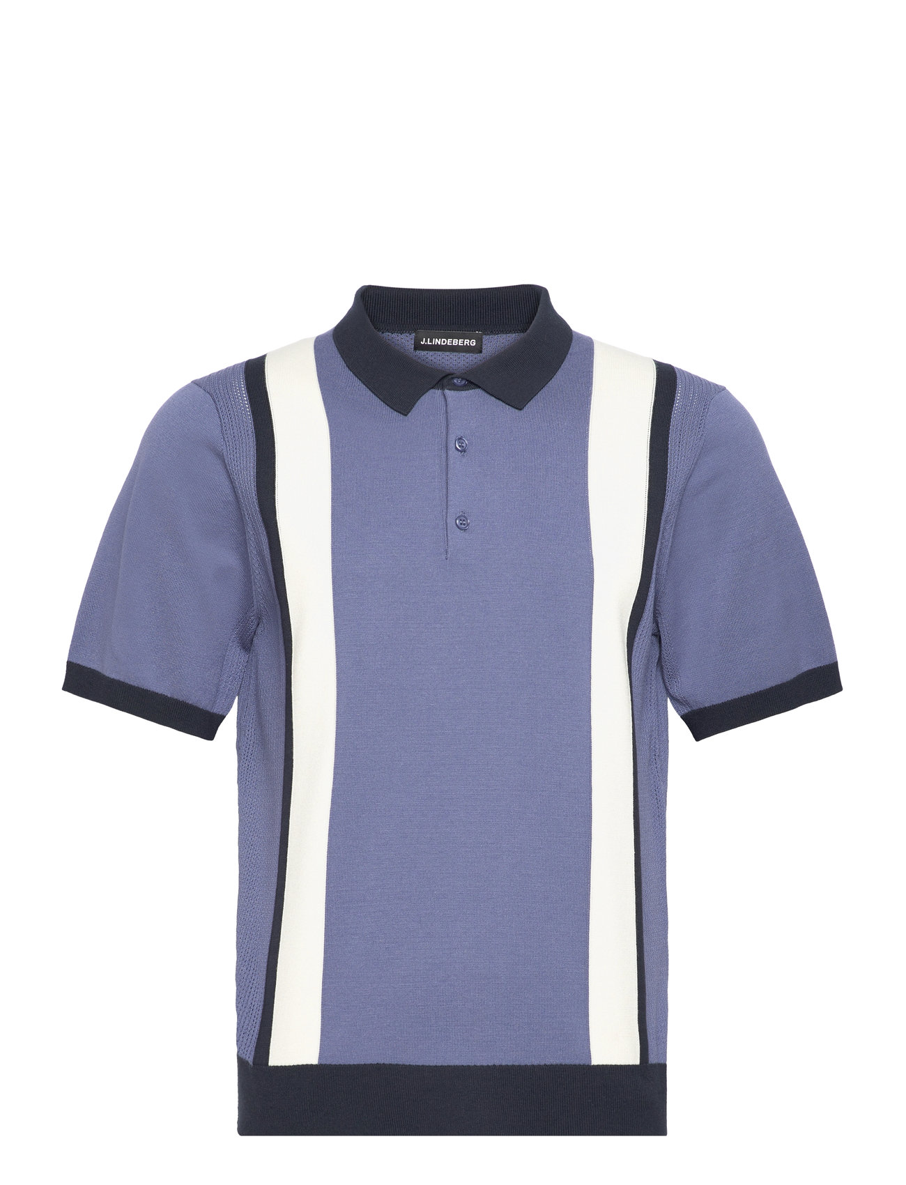 J. Lindeberg - Reymond Stripe Polo - bijou blue - 1