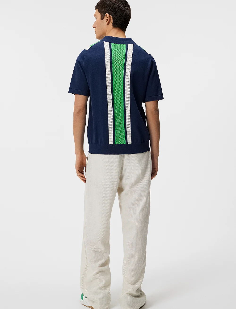 J. Lindeberg - Reymond Structure Knit - kootud polosärgid - estate blue - 3