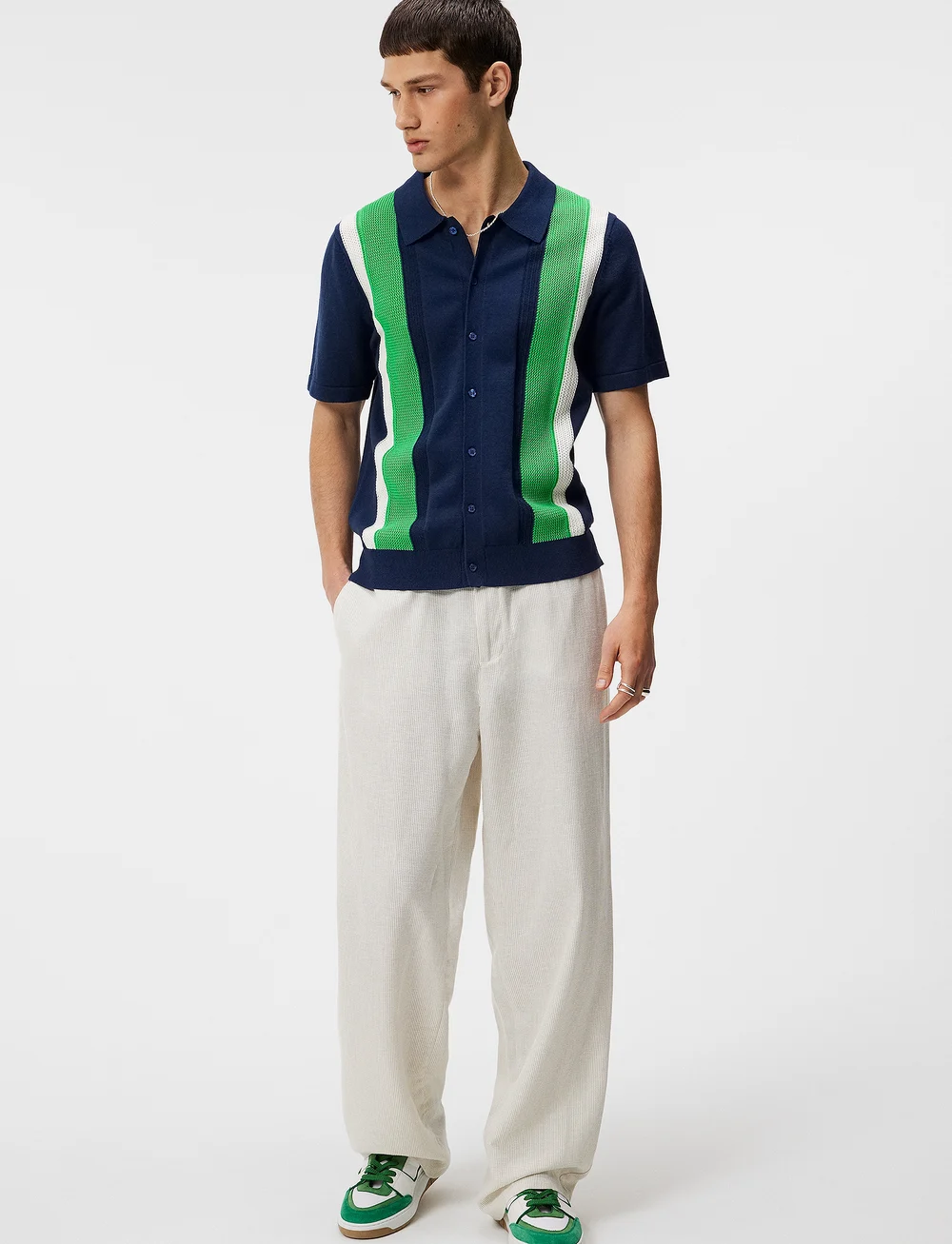 J. Lindeberg - Reymond Structure Knit - kootud polosärgid - estate blue - 4