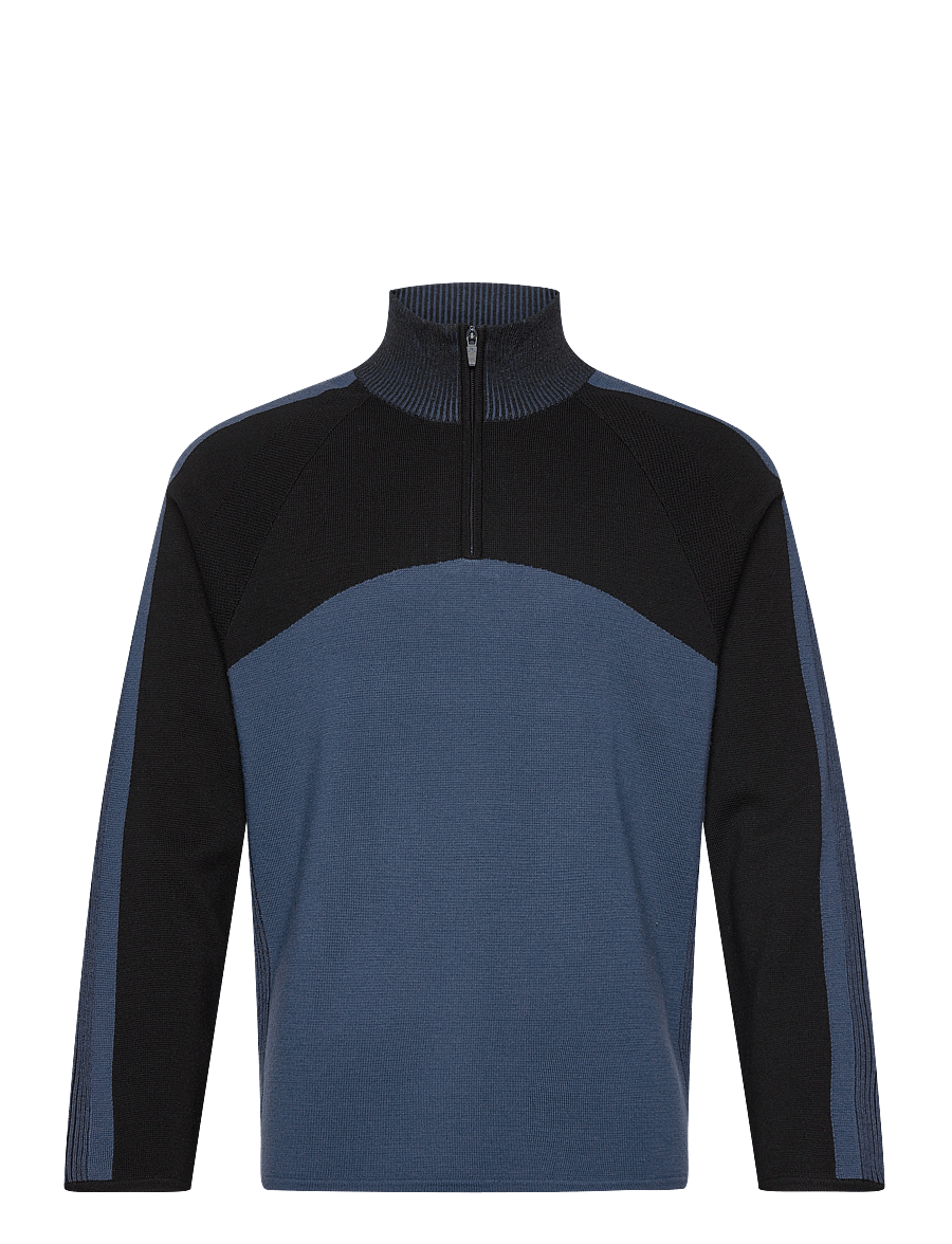 J. Lindeberg - Tim Tech Knit Quarter Zip - pullover mit halbem reißverschluss - key largo - 1