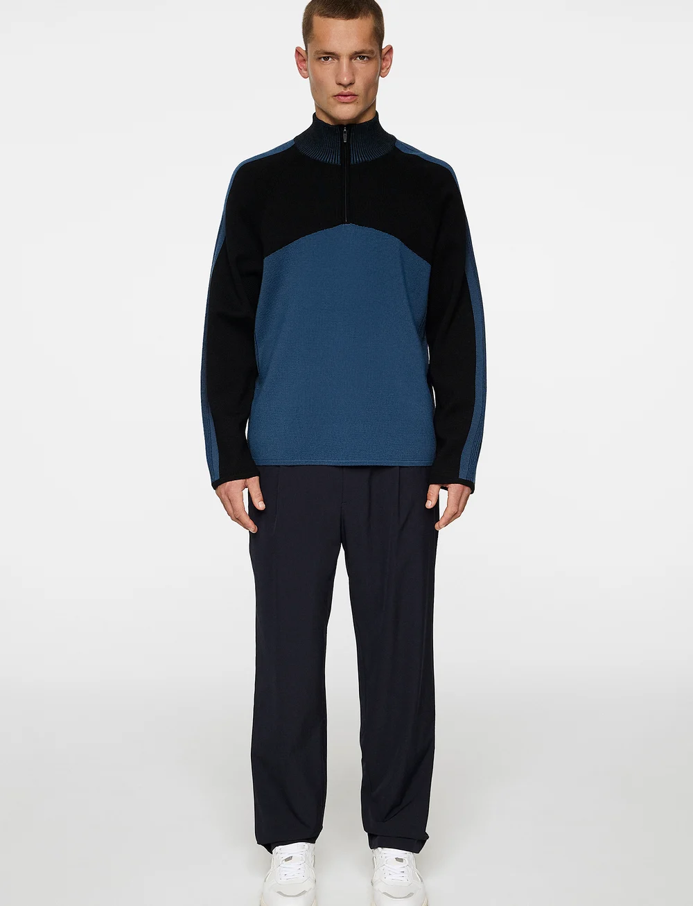 J. Lindeberg - Tim Tech Knit Quarter Zip - half zip-tröjor - key largo - 4