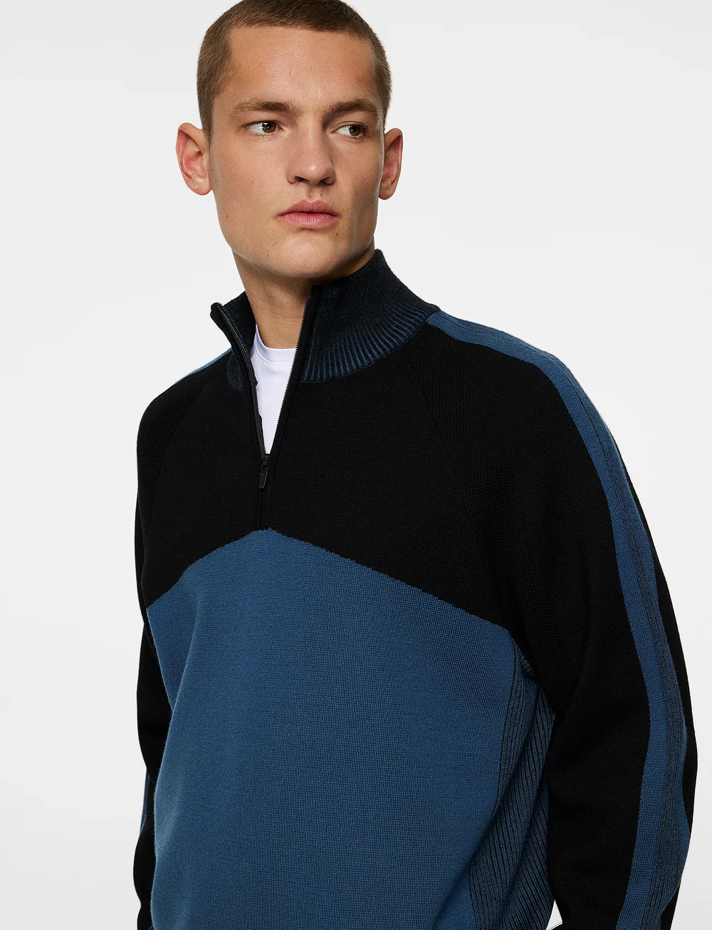 J. Lindeberg - Tim Tech Knit Quarter Zip - half zip-tröjor - key largo - 5