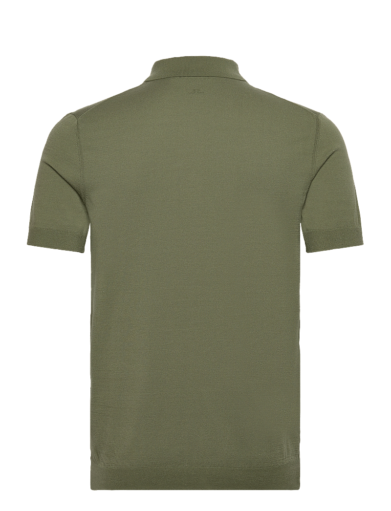 J. Lindeberg - Ridge Knitted Polo - kootud polosärgid - olivine - 2