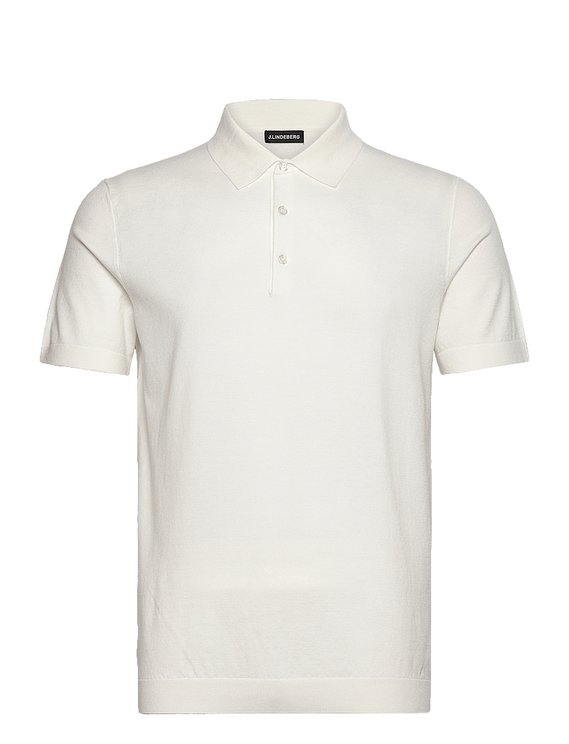 J. Lindeberg - Ridge Knitted Polo - kootud polosärgid - white - 1