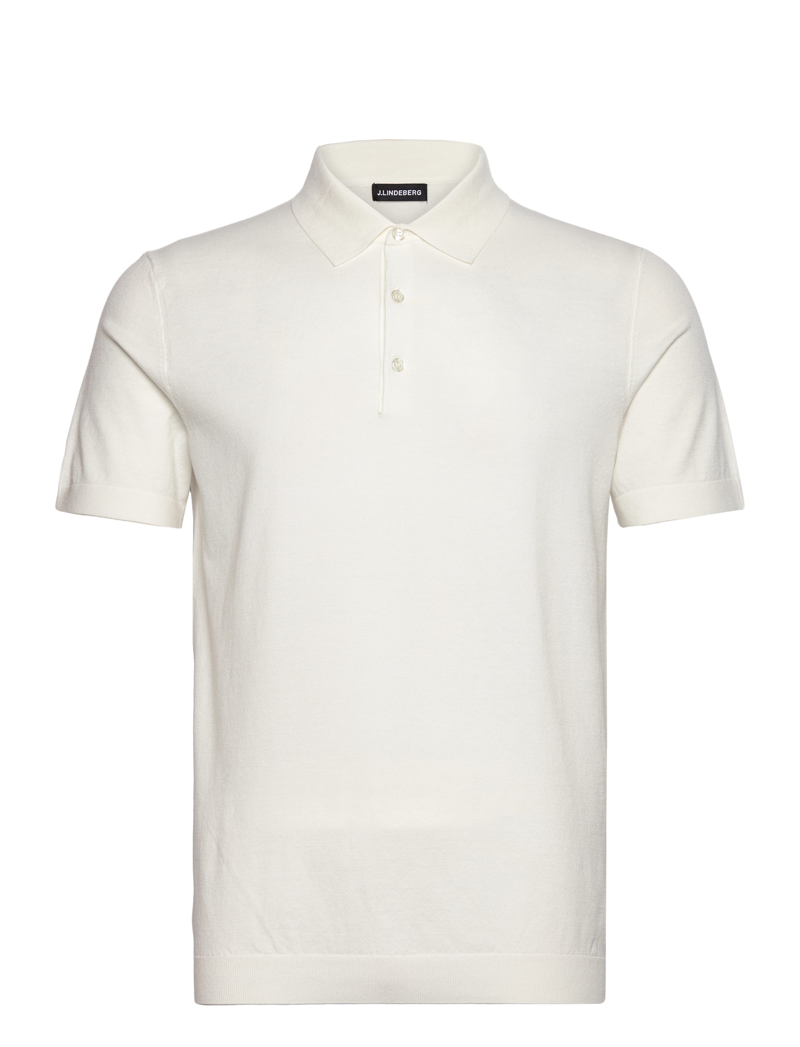 J. Lindeberg - Ridge Knitted Polo - kortärmade pikéer - white - 1