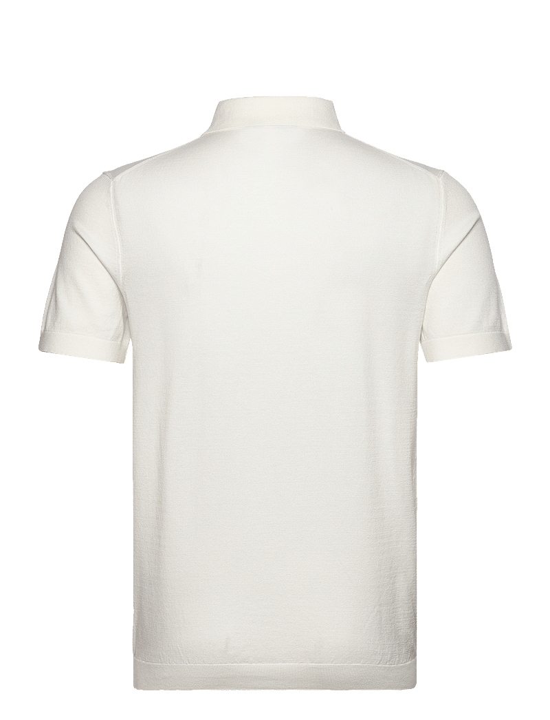 J. Lindeberg - Ridge Knitted Polo - kootud polosärgid - white - 2