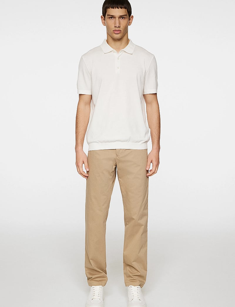 J. Lindeberg - Ridge Knitted Polo - kootud polosärgid - white - 4