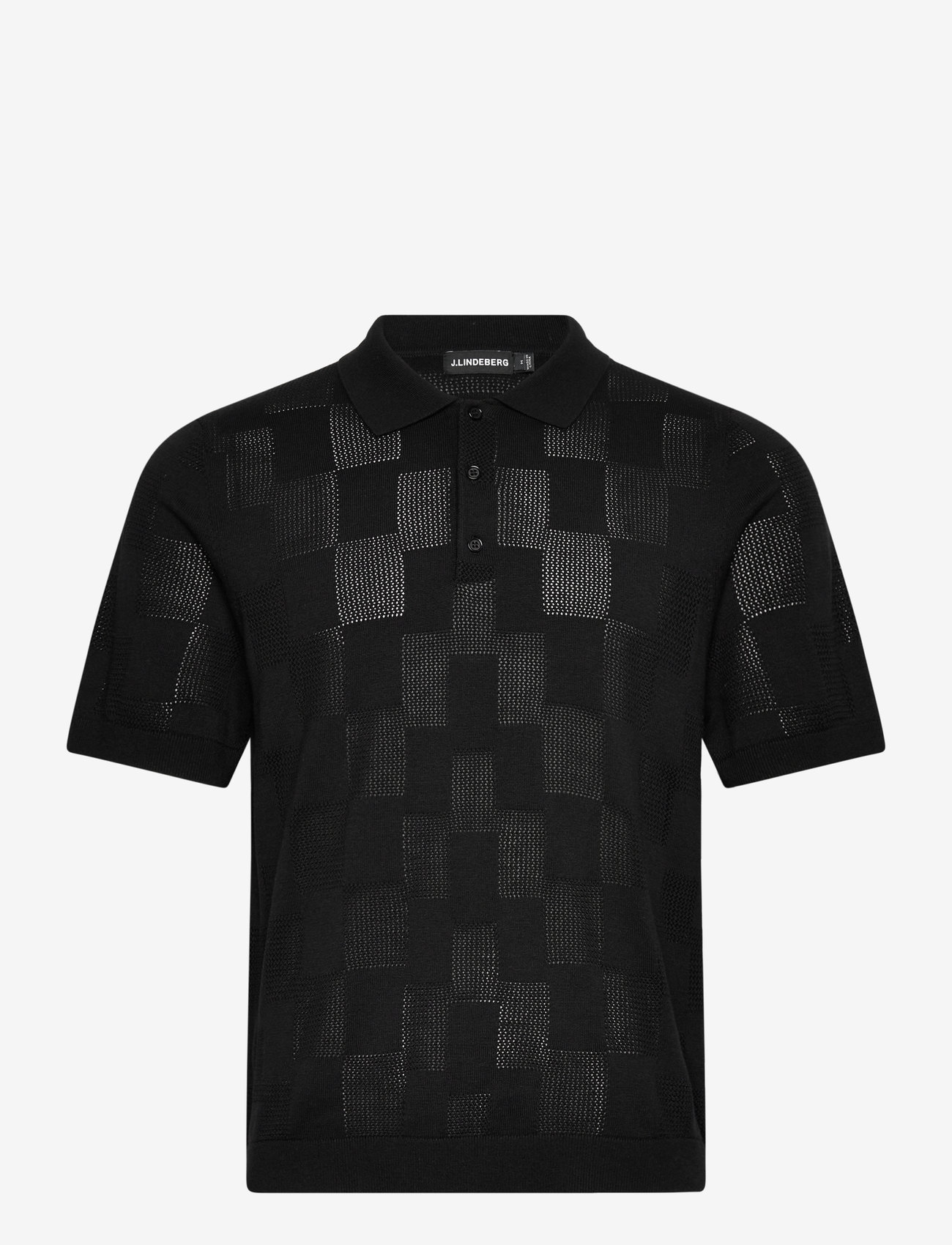 J. Lindeberg - Reymond Stacked Bridge Polo - short-sleeved shirts - black - 1