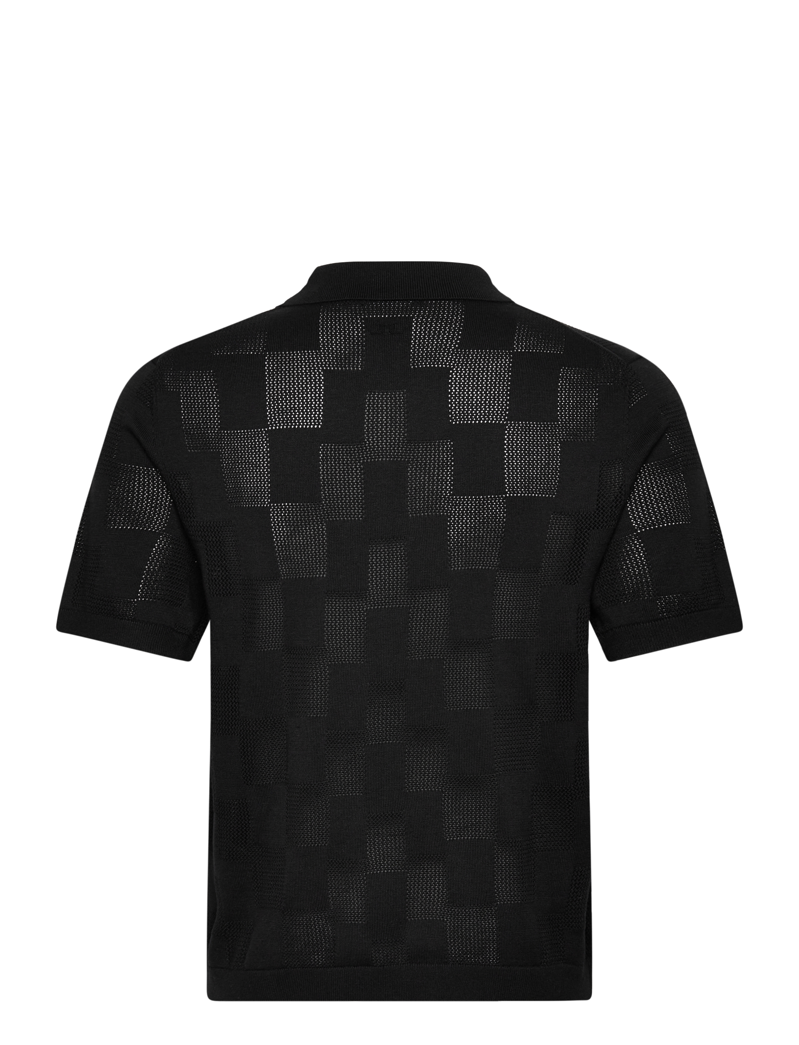 J. Lindeberg - Reymond Stacked Bridge Polo - kortärmade skjortor - black - 2