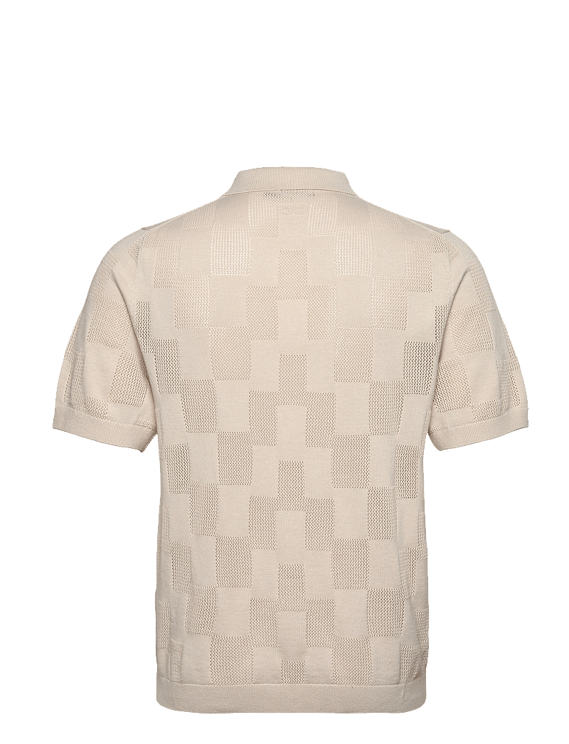 J. Lindeberg - Reymond Stacked Bridge Polo - kurzarmhemden - moonbeam - 2