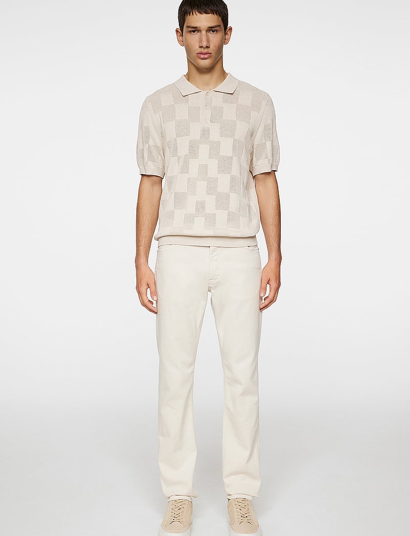 J. Lindeberg - Reymond Stacked Bridge Polo - kurzarmhemden - moonbeam - 4