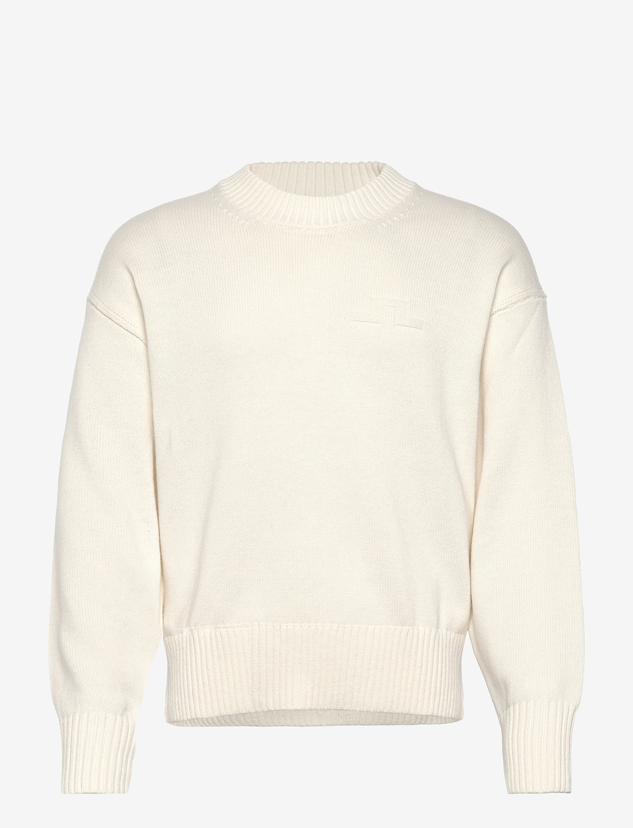 J. Lindeberg - Eddy Cotton Wool Crew Neck - shoppa efter tillfälle - white - 1