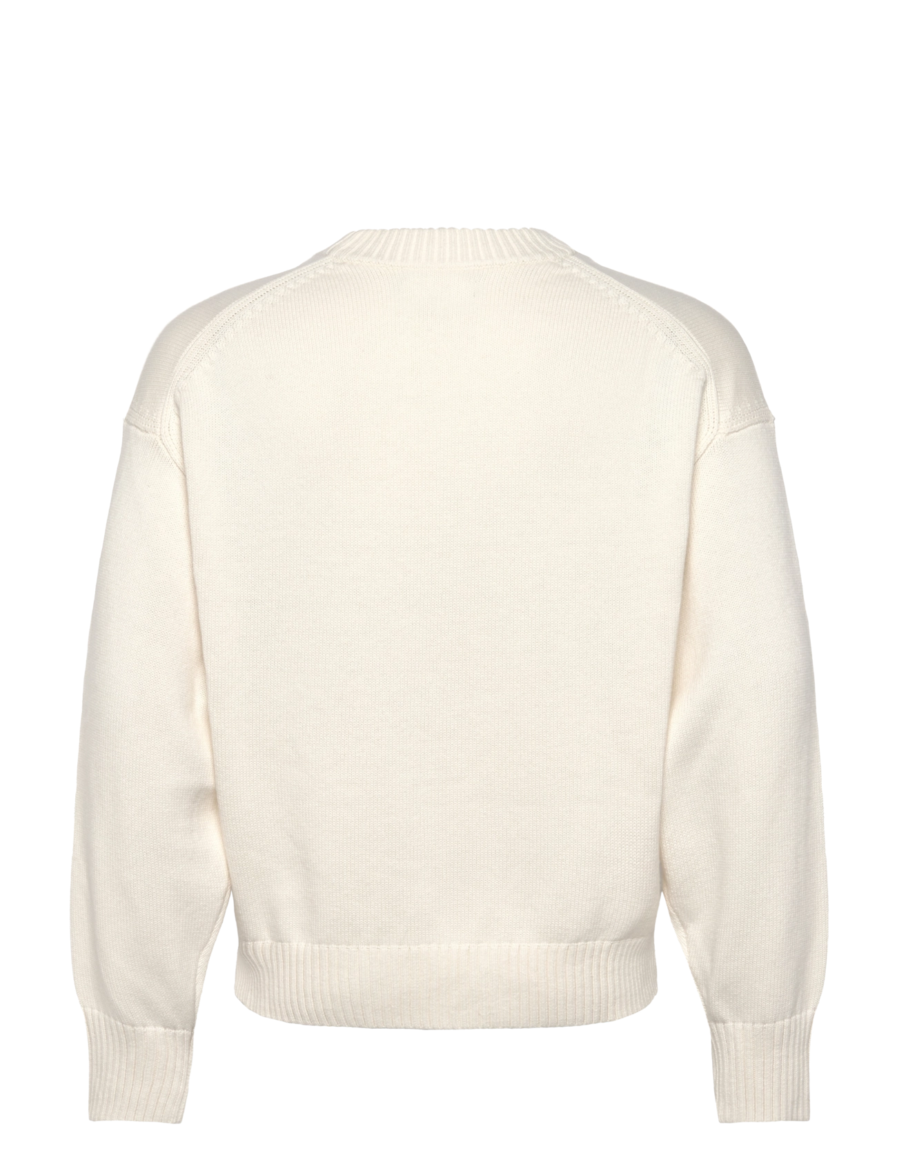 J. Lindeberg - Eddy Cotton Wool Crew Neck - puhkuse põhitooted - white - 2