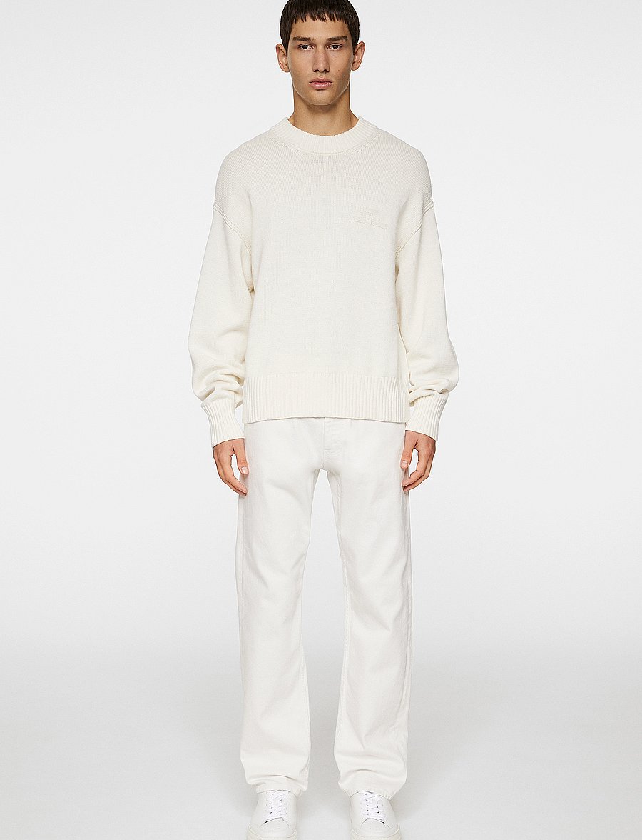 J. Lindeberg - Eddy Cotton Wool Crew Neck - urlaubsfavoriten - white - 4