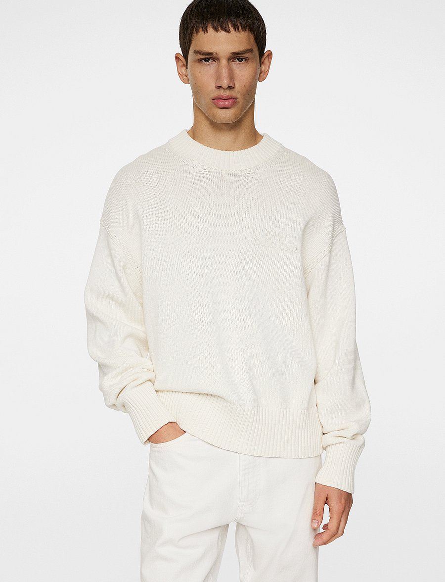 J. Lindeberg - Eddy Cotton Wool Crew Neck - urlaubsfavoriten - white - 5