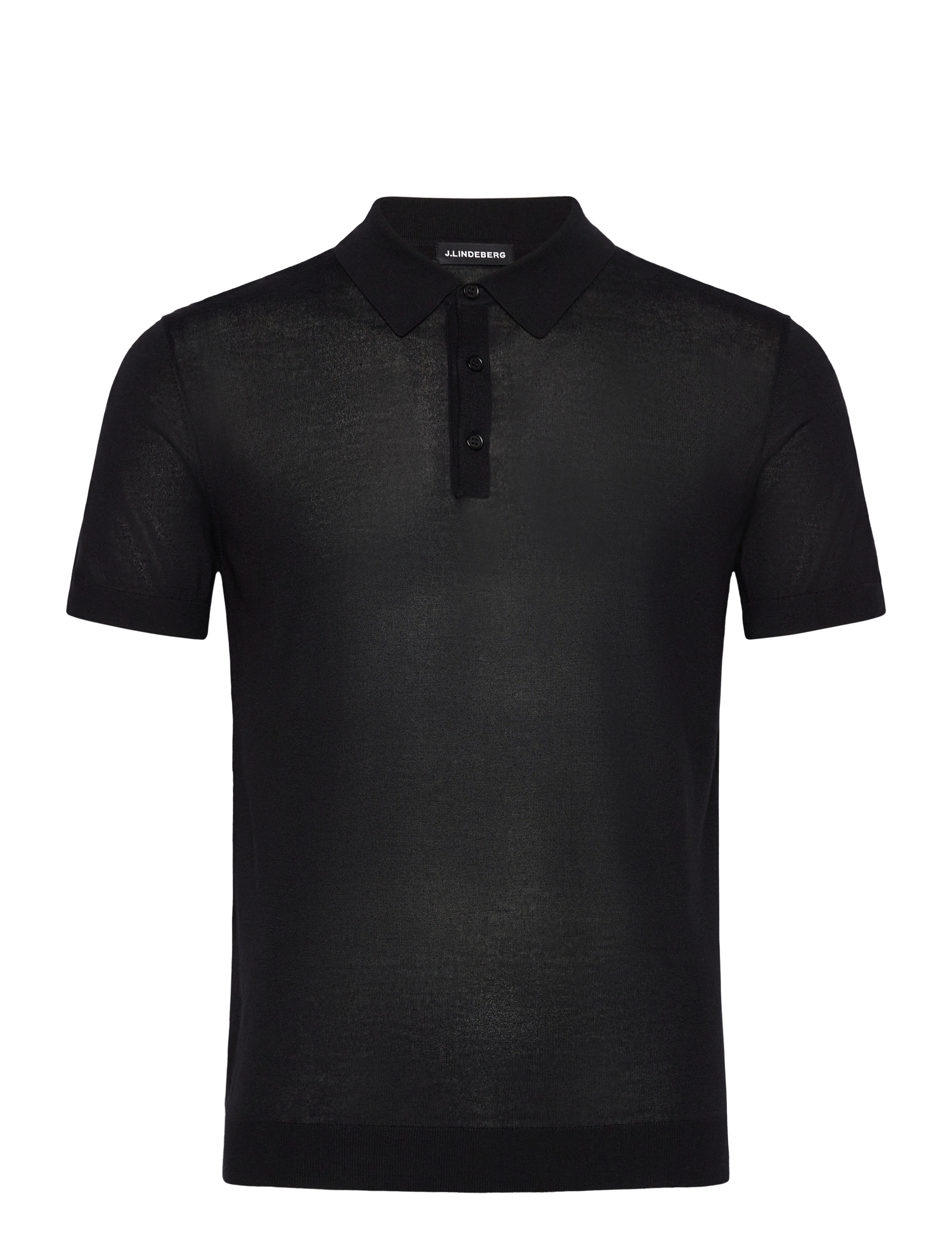 Ridge Lyocell Silk Polo - BLACK