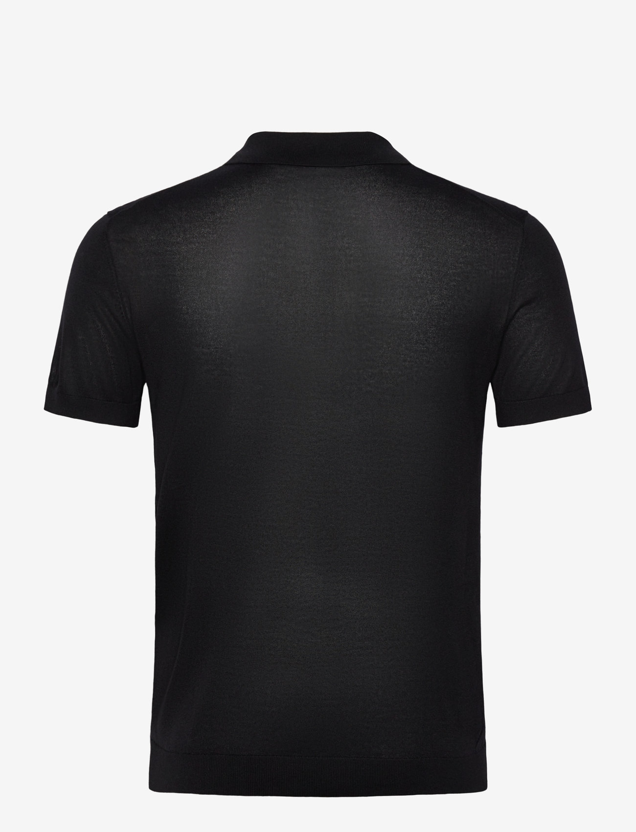 J. Lindeberg - Ridge Lyocell Silk Polo - gestrickte polohemden - black - 2