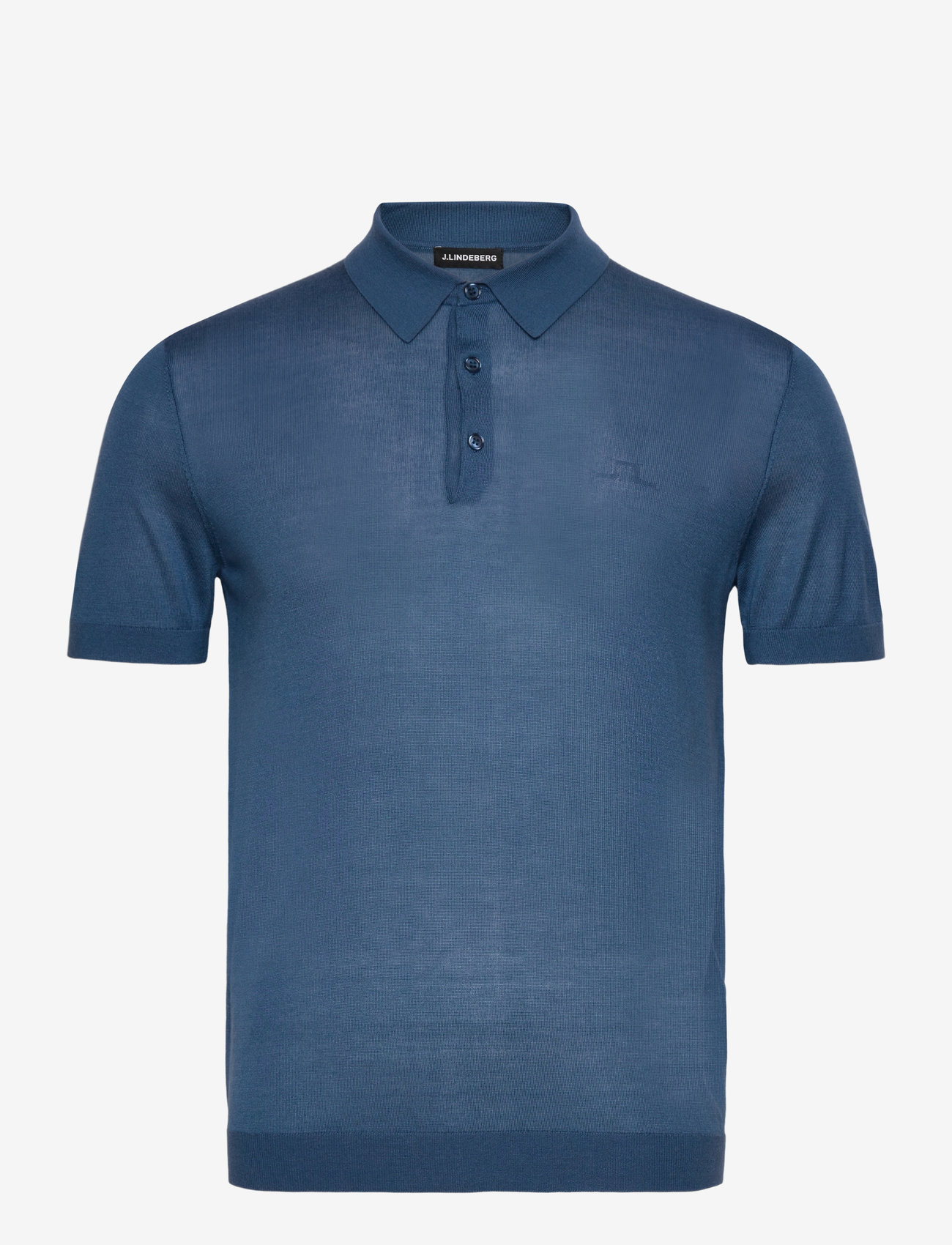 J. Lindeberg - Ridge Lyocell Silk Polo - stickade pikéer - dark blue - 1