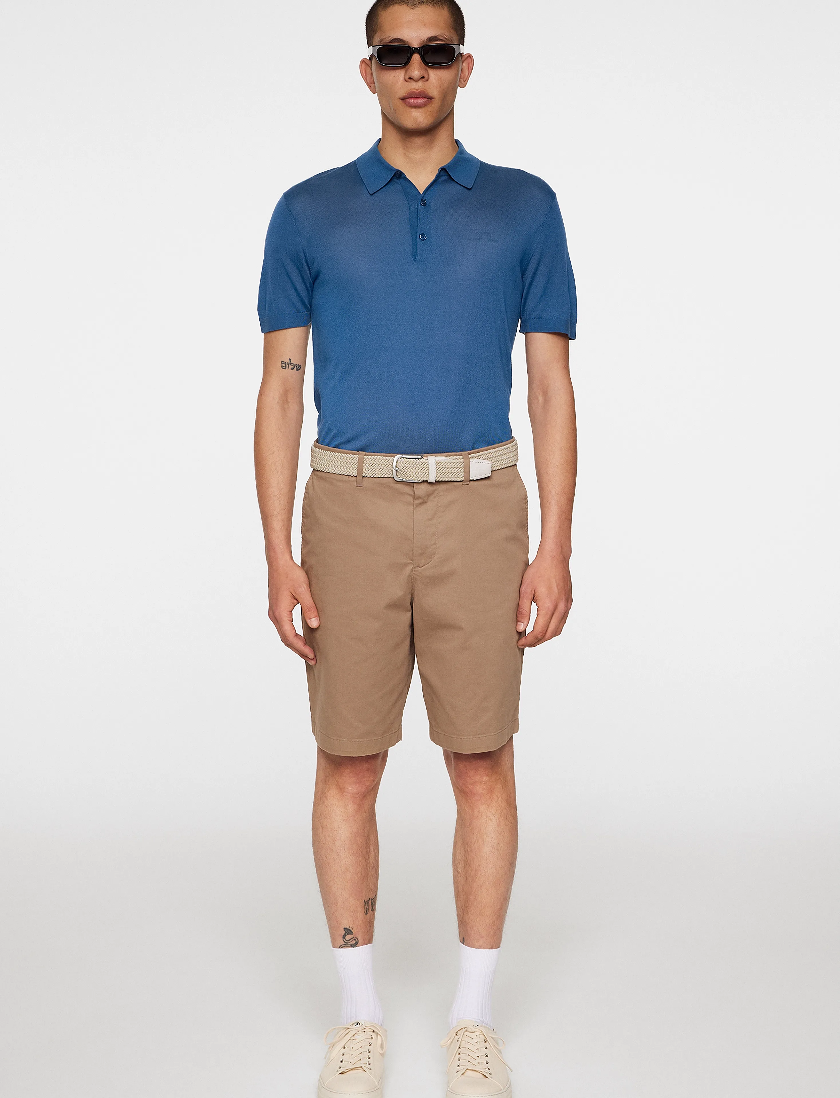 J. Lindeberg - Ridge Lyocell Silk Polo - gestrickte polohemden - dark blue - 4