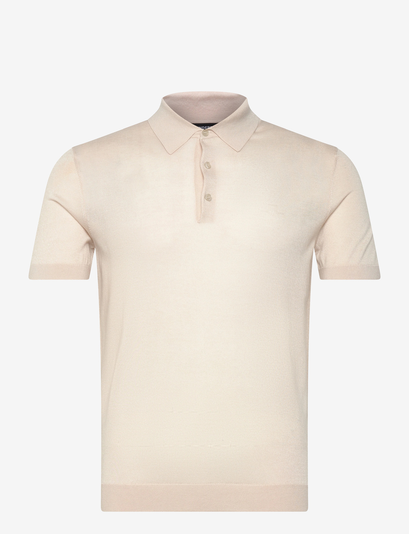 J. Lindeberg - Ridge Lyocell Silk Polo - stickade pikéer - moonbeam - 0