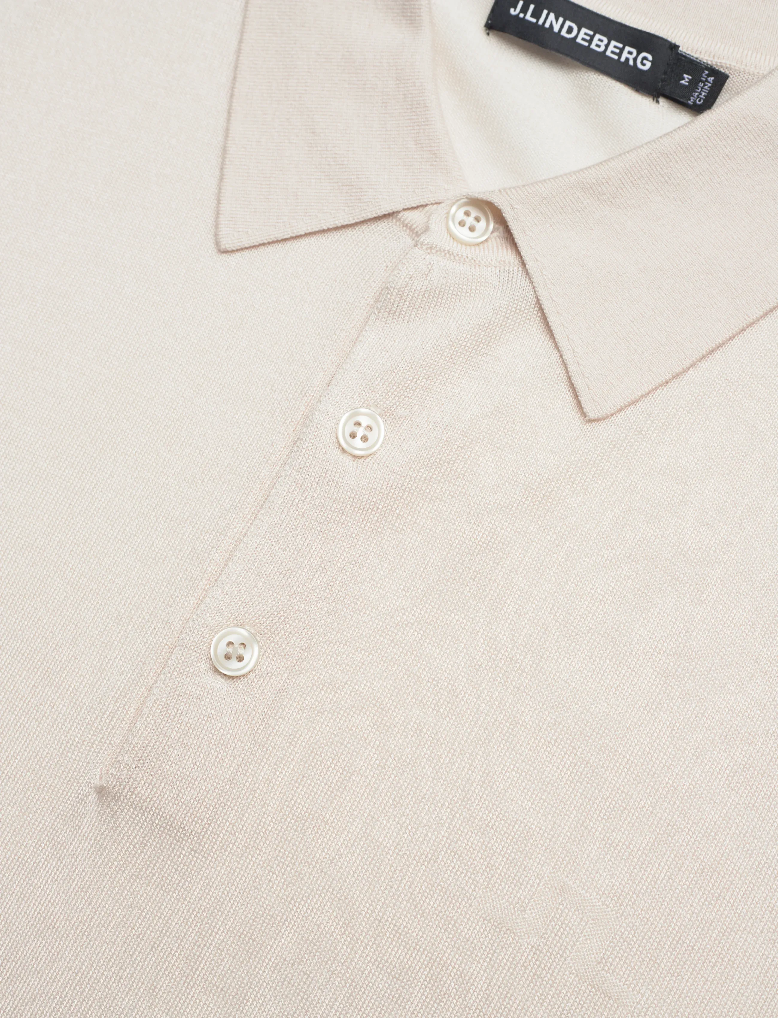 J. Lindeberg - Ridge Lyocell Silk Polo - feriefavoritter - moonbeam - 5