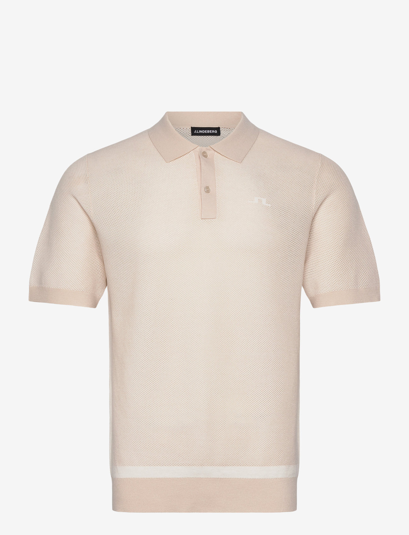 J. Lindeberg - Reymond Structure Knit Polo - polostrik - moonbeam - 1